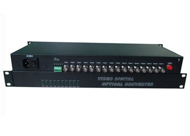 Convertidor de la fibra óptica de 16 canales medios con la longitud de onda 1310/1550NM de los datos de BIDI