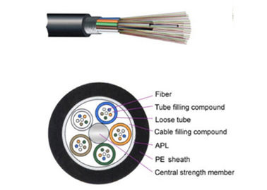 Cable de fribra óptica al aire libre de GYTA/de GYTS, cable de fribra óptica multi de la antena del filamento