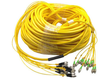 Cordón de remiendo amarillo de la fibra del solo modo FC UPC a la longitud de onda 1310/1550NM de FC APC