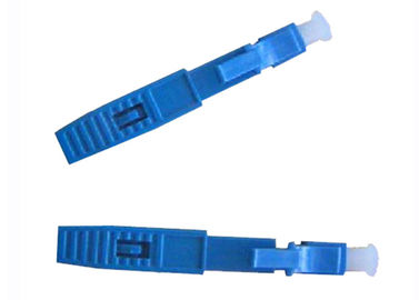 Conector de la fibra del LC Upc del solo modo, conectores de cable de fribra óptica azules