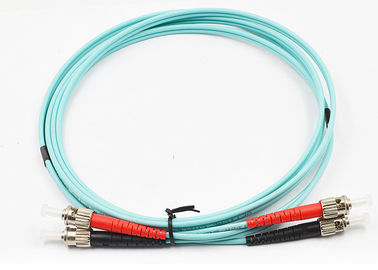 Cordón de remiendo con varios modos de funcionamiento OM3, St a la chaqueta del PVC/de LSZH del cable del remiendo de la fibra del St